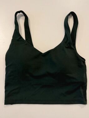 aerie dark green sports bra